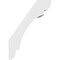 Ekena Millwork 5 1/2-in. W x 10-in. D x 14-in. H Olympic Architectural Grade PVC Knee Brace BRCP055X10X14OLY - alternate 3